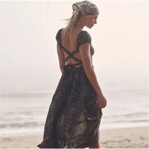 Free People Ultraviolet Maxi Dress Size Large